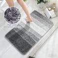 thumbnail image 5 of Bathroom Rug Mat, Non-Slip Bath Mat for Bathroom Floor, Quick Drying Soft Bath Rug, Machine Washable Bathroom Mat, 20 x 30 Inch,Gray, 5 of 6