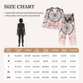 thumbnail image 4 of Honeii Dreamcatcher With Owl Print Women's Pajama Sets Long Sleeve Button Down Sleepwear Nightwear Soft Pjs Lounge Sets 2PCS-X-Large, 4 of 7