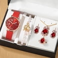 thumbnail image 2 of 6pcs Reloj De Pulsera + Conjunto De Cuello + Relojes De Mujer Señora Cuarzo Casual Mariposa Diamante Gao Jiahui unisex, 2 of 2