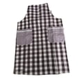 thumbnail image 1 of Delantal de chef con bolsillos, delantal de camarero, lavable y ajustable para mujer Café, 1 of 9