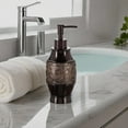 thumbnail image 2 of Dublin Brown Bathroom Soap Dispenser Set of 2 - Decorative 8 Oz. Hand Soap and Lotion Dispenser Set with Durable Matching Pumps - Brown Bathroom Accessories Sets Countertop, 2 of 17
