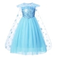 thumbnail image 1 of Disney Frozen Girls Elsa Cosplay Disfraz de Halloween Niños Princesa Vestido con capa Carnaval Fiesta de cumpleaños Ropa de noche 2-10Y9-10T (Etiqueta 150) Gao Jinjia LED, 1 of 2