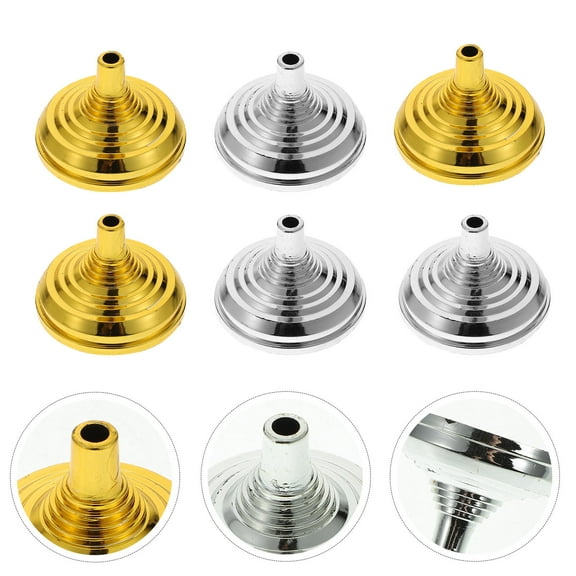 TAILTOSS 10Pcs Tabletop Flag Holder Round Plastic for Celebration Decor