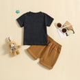 thumbnail image 3 of Outfit Boy Toddler Easter Outfit Boy Short Sleeve T Shirt and Elastic Waist Shorts Set Baby Boy Outfits 3-6 Months, 3 of 6