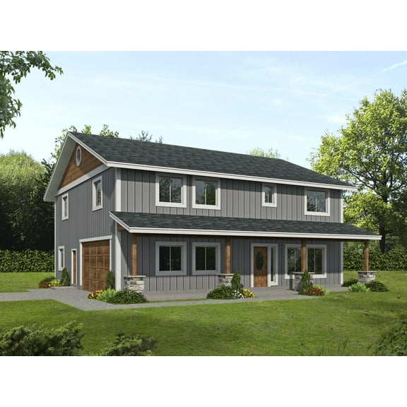 001-3530: Cabin Country 3 Bed, 3 Bath Luxury Home Plan, 2560 Sq Ft: Full Blueprints with License to Build by Home Plan Marketplace - Lesuto