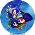 thumbnail image 5 of Fondo redondo azul sónico para fiesta de cumpleaños de niños, decoración para baby shower, círculo con relámpagos, fondo para fotografía, póster, utilería para estudio, 5 of 5