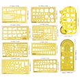 thumbnail image 2 of Traceease Architect Scale Interior Designing And Furniture Templates Architectural Stencils For House Plan Furniture Kitchen, Building, Set Of 10, 2 of 7