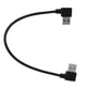 thumbnail image 3 of Cable USB a USB de 25 cm, cable USB 3.0 con codo de 90° macho a cable macho con curvatura a la derecha para transferencia de datos, 3 of 5