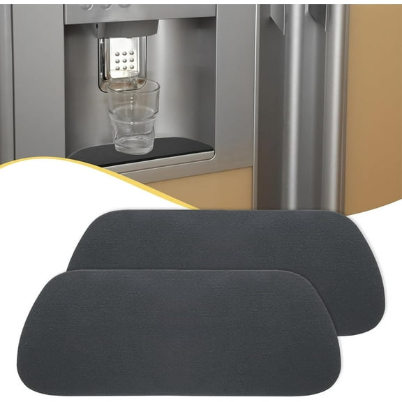Cuttable Refrigerator Drip Catcher: 2 soft diatomaceous mats for absorbing water and hiding stains in refrigerators.