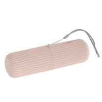 Portable Toothbrush Organizer Cases Traveling Toothbrush Holders Case Plastic Pink 7.60"x2.44"x2.24"