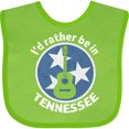 thumbnail image 3 of Inktastic I'd Rather Be in Tennessee Boys or Girls Baby Bib, 3 of 4