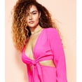thumbnail image 2 of Royalty By Maluma Womens Tie Front Short Mini Dress, 2 of 3