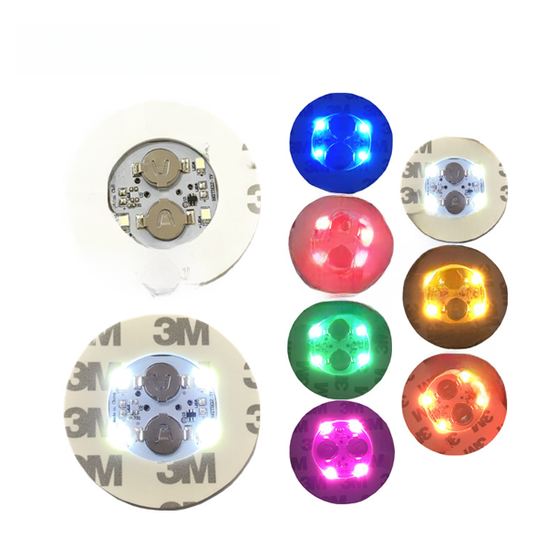 Posavasos luminoso de colores con luz LED intermitente para botella de vino, pegatina para taza