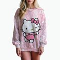 thumbnail image 1 of Sudaderas y sudaderas para mujer Sudaderas con estampado lindo de Hello Kitty Sudaderas de otoño y primavera Sudaderas con capucha de manga larga Harajuku de otoño y primavera, 1 of 1
