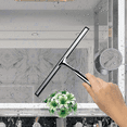 thumbnail image 3 of GYTF Shower Squeegee for Shower Doors, Squeegee for Glass Doors, Bathroom, Window and Car Windshield, Includes Suction Hook & Adhesive Hook - Stainless Steel, 10 Inches, 3 of 8