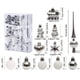 thumbnail image 2 of Adornos irrompibles con presillas para colgar para celebraciones festivas y fiestas navideñas Bolas irrompibles para árboles de Navidad, paquete de 34, 2 of 7