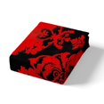 thumbnail image 4 of Erosebridal Housse de Couette Damassé Rouge Très Grand, Ensembles de Literie Fleur Mandala Taille Très Grand, Décor Boho Vintage, Réversible, 4 of 7