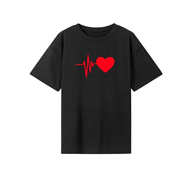 Camiseta para mujer con cuello redondo, camiseta básica, camisetas de verano para acampar, viajar en la calle S