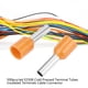 thumbnail image 3 of Terminal 500 Unids/set E2508 Tubos Terminales Prensados ​​​​en Frío Terminales Aislados Conector De Cable Naranja, 3 of 7