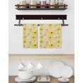 thumbnail image 3 of Farmhouse Daisy Kitchen Dish Towels for Drying Dishes Set of 4, Spring Watercolor Yellow White Floral Beige Waffle Weave Microfiber Hand Tea Bathroom Towels Quick Dry & Absorbent Towel 15.7x23.6, 3 of 7