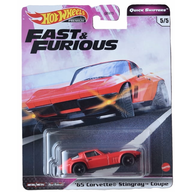 Coche Hot Wheels '65 Corvette Stingray Coupe Premium fundido a presión