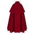 thumbnail image 3 of Halloween Hooded Robe Cloak, Men's Medieval Style Suede Cape Costume, Renaissance Inspired Dress Up Wrap for Masquerade Parties, Stage Shows and Themed Events, 3 of 5