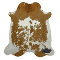 thumbnail image 3 of Chromatic Brown And White Cowhide Rug, 6x7 ft, Genuine Leather, Natural Cowhide for Modern & Rustic Decor, 3 of 6