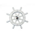 thumbnail image 1 of Handcrafted Decor New-White-SW-12-Seagull White Decorative Ship Wheel with Seagull, 12 in., 1 of 1