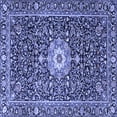 thumbnail image 1 of Ahgly Company Indoor Square Persian Blue Traditional Area Rugs, 4' Square, 1 of 4