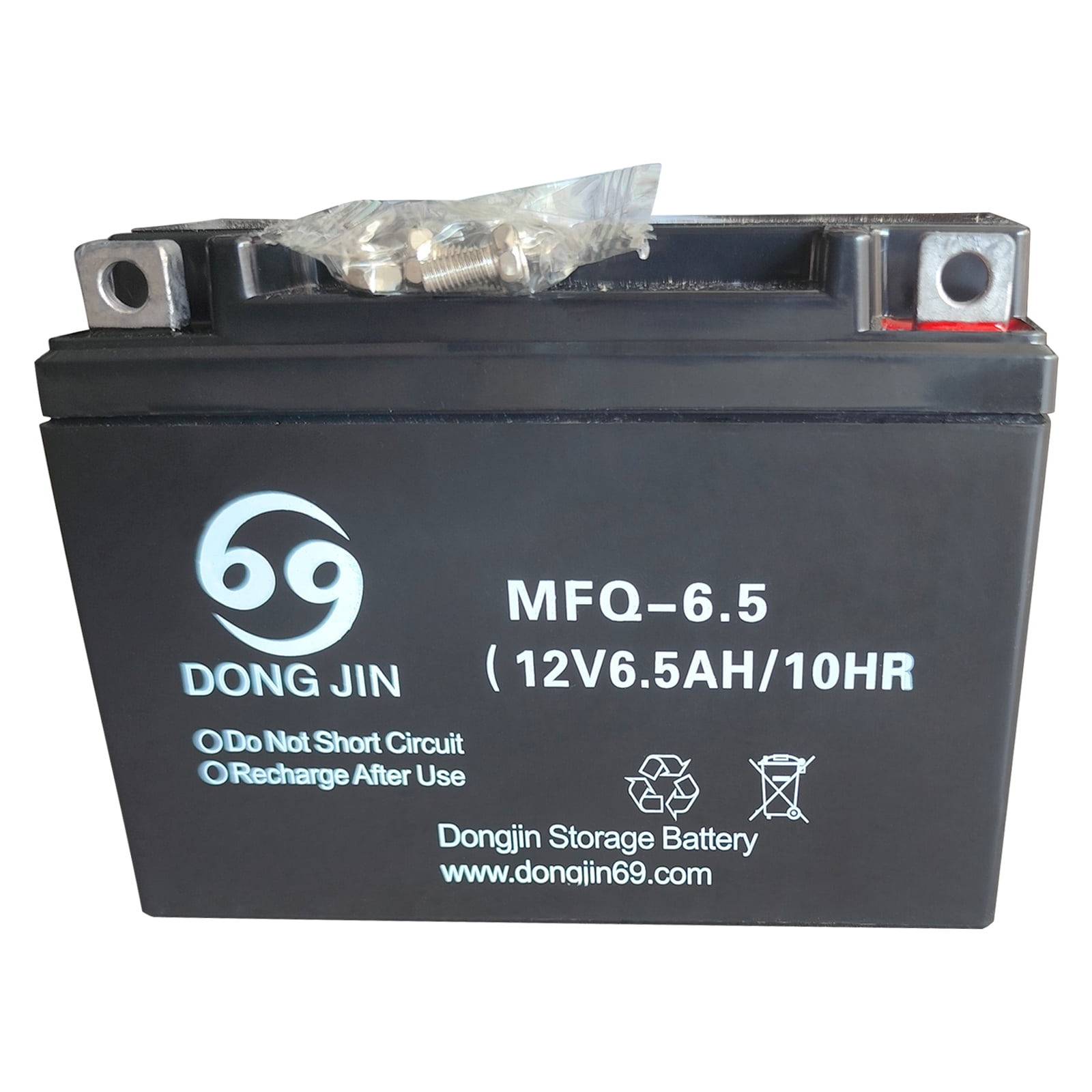 MFQ-6.5 12V 6.5AH Motorcycle Battery for Scooter Go Kart ATV Quad Buggy Pit Dirt Bike 50cc 70cc 110cc 110cc 125cc 4 Wheeler Motorcycle Taotao Coolster Kazuma Roketa 50CCA