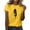 Yellow, variant on Womens Summer Tops Athletic Wear Women Pack Athletic Fit Low Cut Shirts Women Casual Tunic Top Woman's Long Sleeve Shirts See Thru Tops Hallow Lace Long Sleeve Irregular Yoga with Short Sleeves L