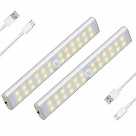 

Ledander 24 LED Closet Light Wireless USB Rechargeable Magnetic Motion Sensor 4 Lighting Modes Portable. Closet Light Emergency Hand Lamp Child Night Light 2-Pack