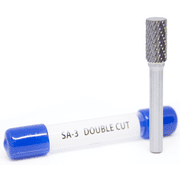 SA-3 Cylinder Shape - Premium Double Cut Tungsten Carbide Burr 1/4" Shank