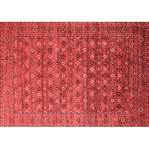 Ahgly Company Indoor Rectangle Oriental Red Traditional Area Rugs, 2' x 3'