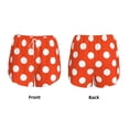 thumbnail image 3 of KLL Orange And White Polka Dot1 Pattern Shorts Women,Athletic Shorts High Waisted Running Shorts Pocket Sporty Short Gym Elastic Workout Shorts-XX-Large, 3 of 7