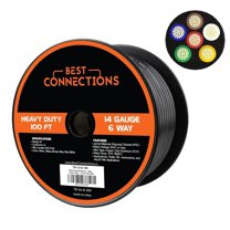 6 Way Trailer Wire (100 Feet) – Heavy Duty 14 Gauge 6 Conductor Insulated RV
