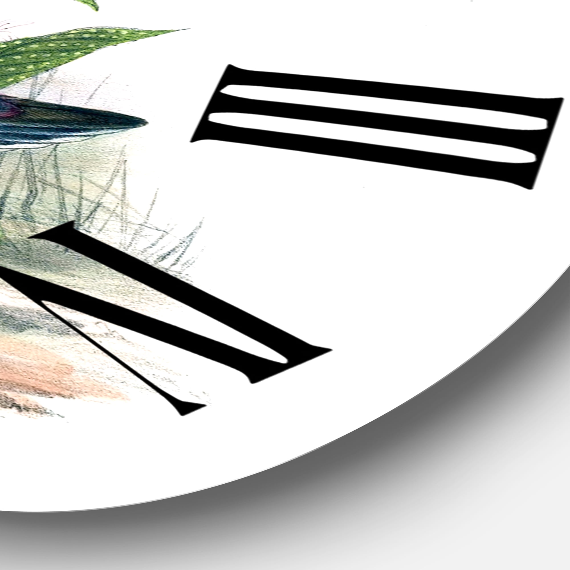Designart 1 in Quartz Traditional Wall Clock
