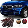 thumbnail image 4 of Front Bumper Canards Kit 6PCS Adhesive Anti-Scratch Front Bumper Canards Kit Anti-Rust Front Bumper Fins Diffuser, 4 of 7