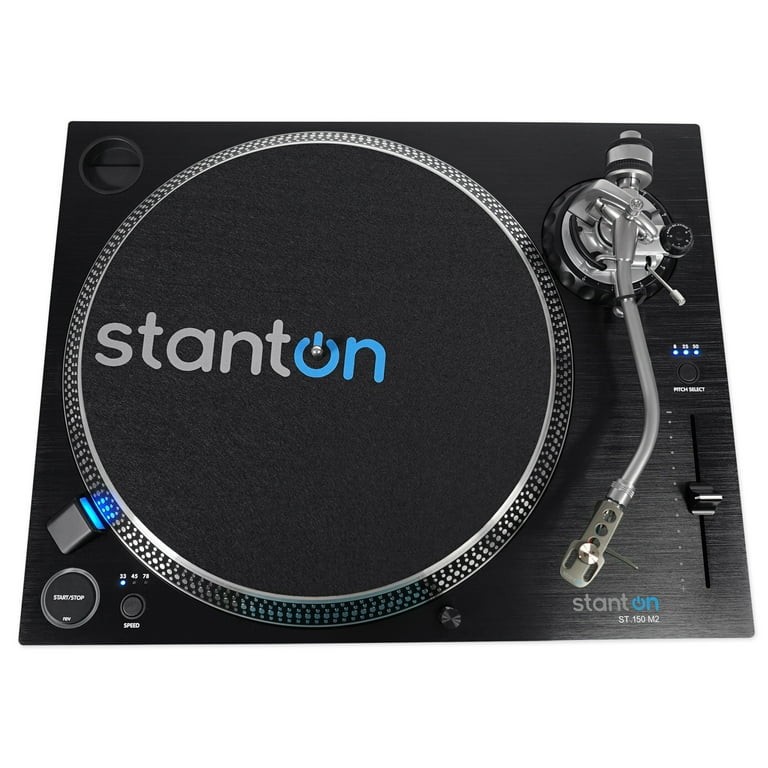 Stanton ST.150 M2 Direct Drive DJ Turntable+Audio Technica Over