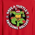 thumbnail image 2 of Teenage Muntant Ninja Turtles - Have A Turtley Awesome Holiday - Men's Long Sleeve T-Shirt, 2 of 4
