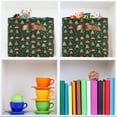 thumbnail image 6 of Yayeee 2 Pack Canvas Storage Basket with Handles for Shelves Fabric Bins Closet Organizer, Christmas Tree, 6 of 8