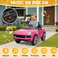 thumbnail image 4 of UBesGoo 12V Kids Ride on Car Toys, Licensed Porsche Cayenne Powered Electric Car for Kids, Parent Remote Control, Pink, 4 of 9