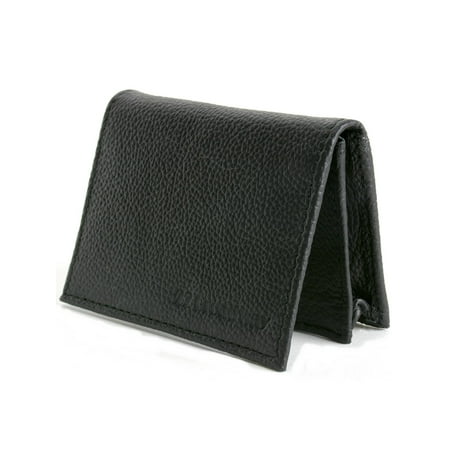 Leather Wallet Expandable Card Case Front Pocket Thin Slim ID Window Credit Card Black One Size ...