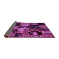 thumbnail image 2 of Ahgly Company Indoor Round Patchwork Purple Transitional Area Rugs, 7' Round, 2 of 4