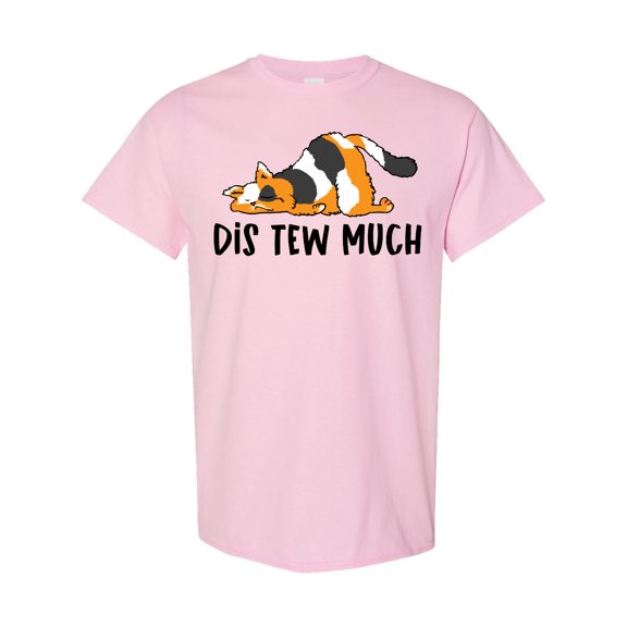Inktastic Napping Dis Tew Much Longhair Calico Cat T-Shirt