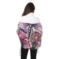 thumbnail image 5 of Dragonflies and Flowers Winter Scarf for Women Fashion Warm Long Soft Blanket Scarves Gifts, 5 of 10
