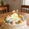 thumbnail image 6 of Eespoir Easter Cake Toppers, Spring Holiday Dessert Decorations for Cupcakes, Cake Decoration, Party Supplies, Baking Accent, Festive Topper Set(Gold), 6 of 6