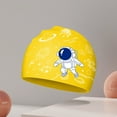 thumbnail image 3 of Huowey Kids Sun Hats Swim Caps Baby Waterproof Bathing Caps Children Cartoon Swimming Hat For Long Short Hair Kids Boys Girls Cap,Yellow,One Size, 3 of 3