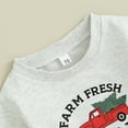 thumbnail image 6 of Outfit Baby Boy Print Long Sleeve T-Shirt and Elastic Pants Solid Shorts 2 Piece Outfit Toddler Cartoon Car Clothes for 2t 3t Boys 18-24 Trendy, 6 of 9