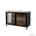 thumbnail image 4 of ZephyPaws 40" Heavy Duty Wooden Dog Crate Furniture with Double Doors – Indoor Dog Kennel Cage for Small, Medium & Large Dogs up to 80 lbs –Pet Furniture with Side Table Top for Living Room, Bedroom, 4 of 12